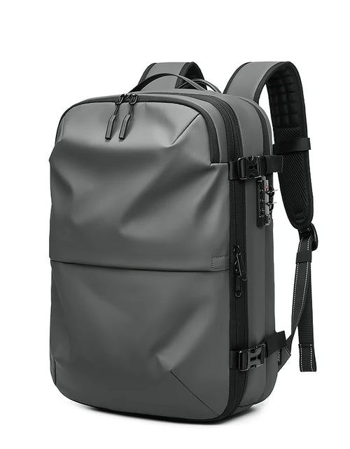 Load image into Gallery viewer, Men Travel Backpack Vacuum Compression 17 Inch Laptop Backpack Business Large Capacity School Backpack Expanded Hiking Backpack
