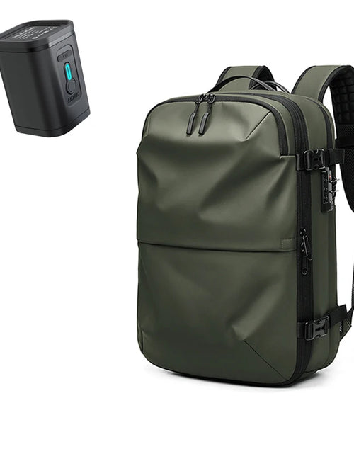 Load image into Gallery viewer, Men Travel Backpack Vacuum Compression 17 Inch Laptop Backpack Business Large Capacity School Backpack Expanded Hiking Backpack
