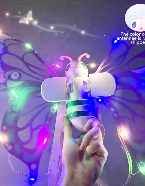 Load image into Gallery viewer, Electric Butterfly Wings Moving Elf Wing with Light Fairy Wings for Kids Birthday Christmas Cosplay Dress up Angel Girls Toy
