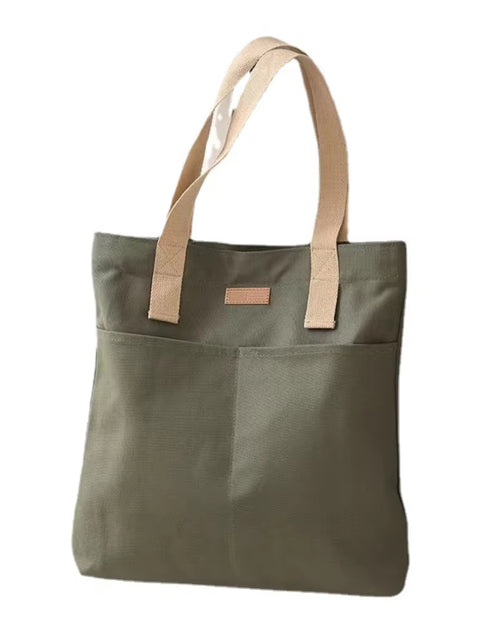 Load image into Gallery viewer, 1Pc Women'S Tote Bag Canvas Sewing Thread Large Capacity Advanced Sense Handbag Convenient Practical Female'S Commuter Bag
