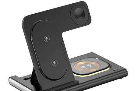 3 in 1 30W Foldable Fast Charging Dock Station for Iphone 15 14 13 12 Pro Max Apple Watch 8 7 6 Airpods Watch Wireless Charger