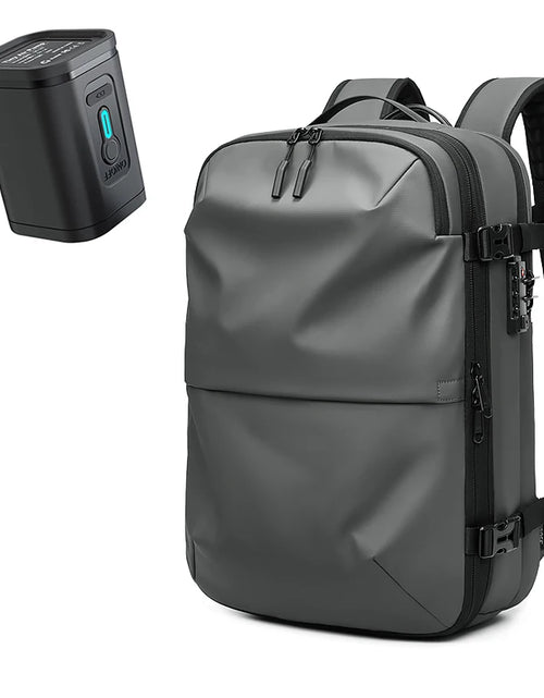 Load image into Gallery viewer, Men Travel Backpack Vacuum Compression 17 Inch Laptop Backpack Business Large Capacity School Backpack Expanded Hiking Backpack
