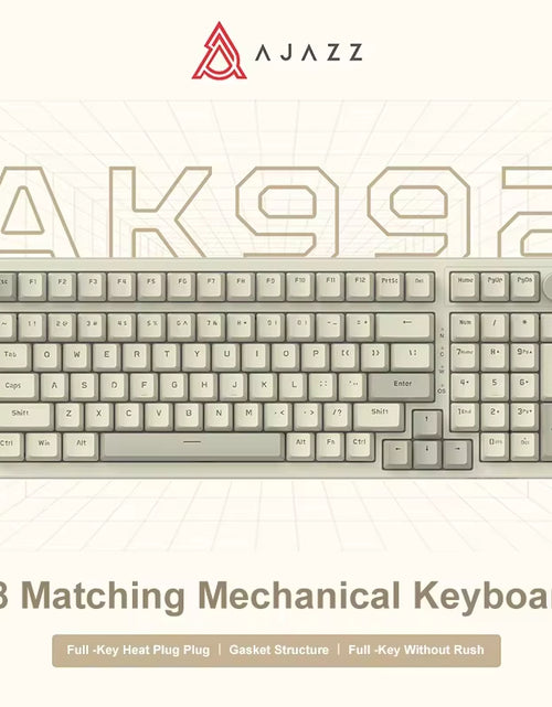 Load image into Gallery viewer, AK992 Wired Mechanical Keyboard 98-Key Full Layout Hot-Swap USB Gaming Keyboard Multimedia Key Knob for Desktop PC Laptop
